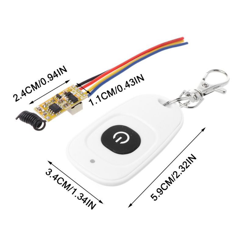 Công Tắc Điều Khiển Từ Xa RF 433MHz Không Dây Thông Dụng 433MHz