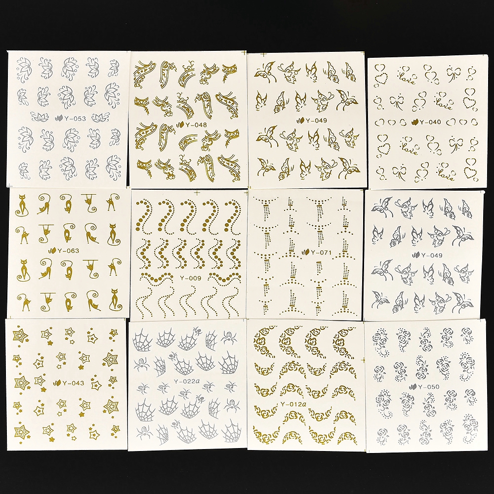 Bộ 30 tấm decal nước dùng để trang trí móng hình dễ thương xinh xắn