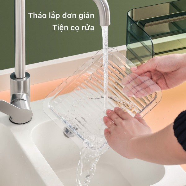 Kệ đĩa khay đựng thức ăn nhiều tầng nhà bếp, thức ăn lẩu