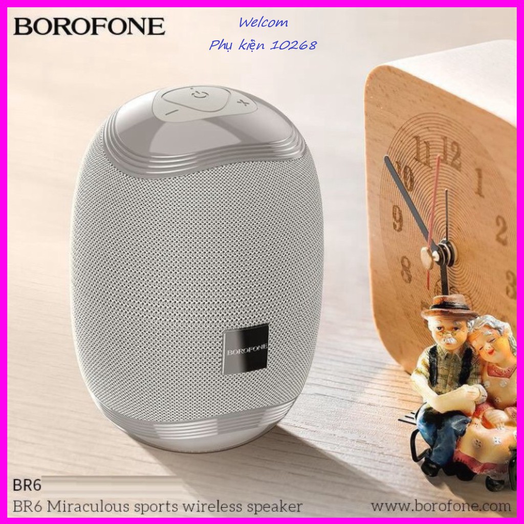 Loa Bluetooth Mini Borofone BR6 V5.0 Âm Thanh Lớn Rõ - BH 12 tháng (Màu Sắc giao ngẫu nhiên)