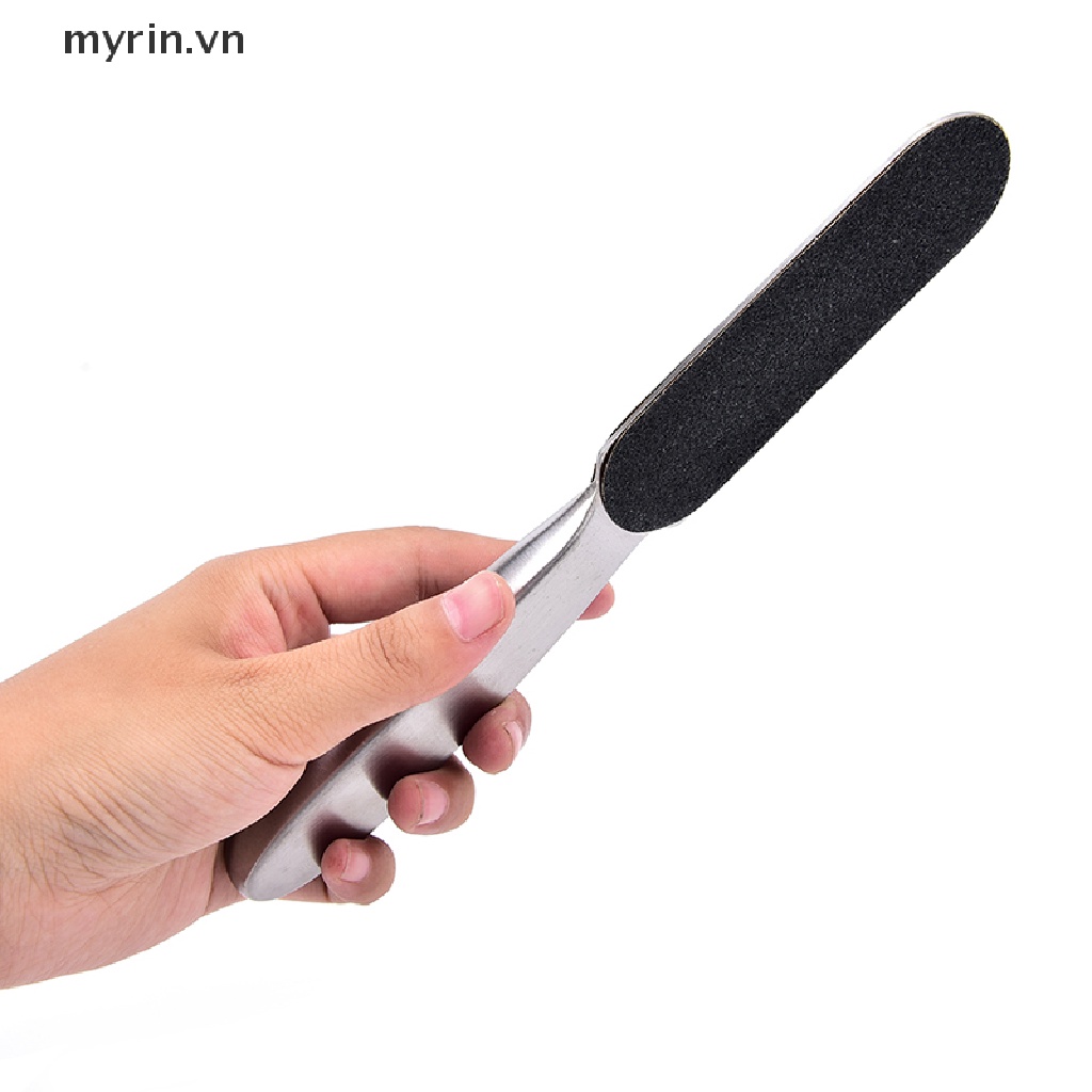 1 Dũa Chân Hai Mặt Bằng Thép Không Gỉ Và 10 Giấy Nhám