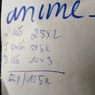 Quần áo các loại anime_love