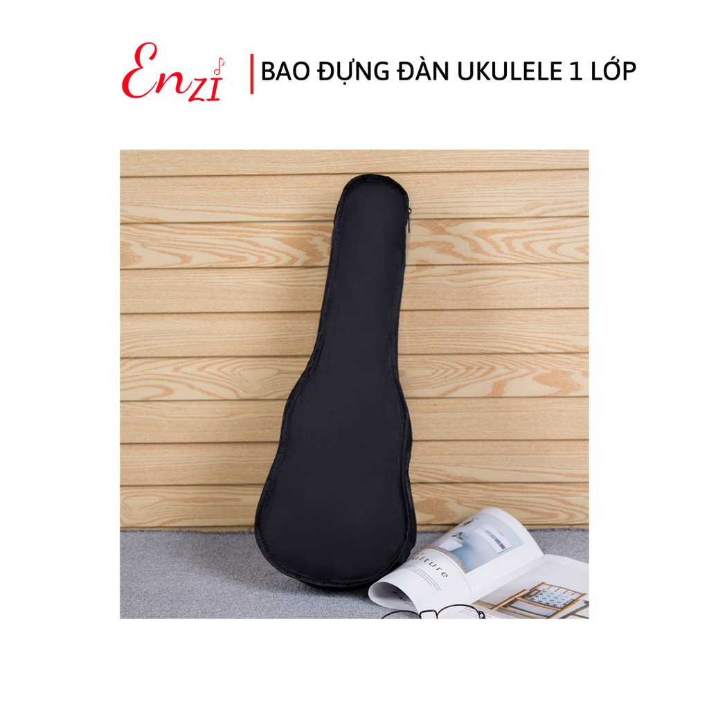 Bao vải đựng đàn ukulele loại 1 lớp chất lượng soprano 21 inch concert 23 inch tenor 26 inch Enzi