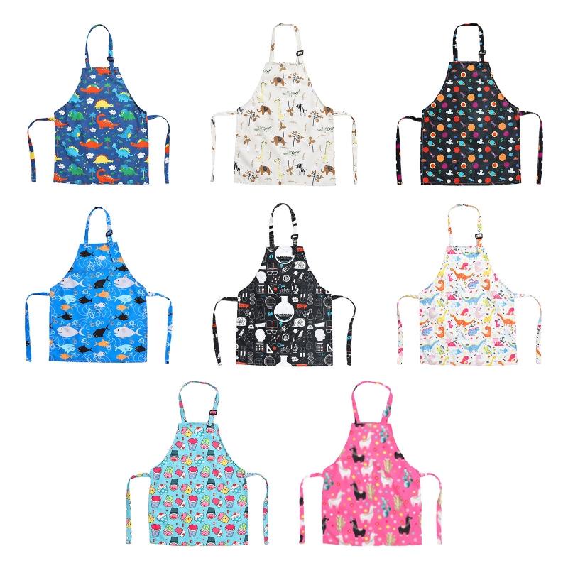 Tạp Dề Cotton Dễ Thương Có Thể Điều Chỉnh Cho Bé Trai / Bé Gái