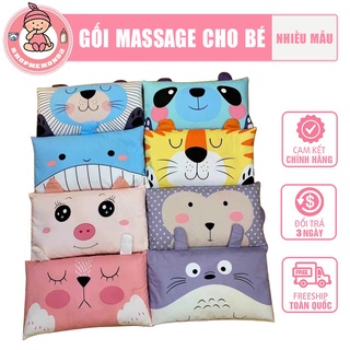 Gối massage cho bé chất vải cotton thoáng mát thấm hút mồ hôi - màu sắc dễ thương