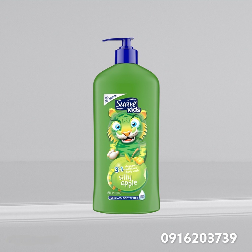 Sữa Tắm Gội cho bé Suave Kids 3in1 532ml + 1800ml