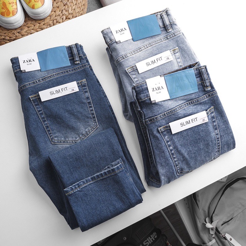 Quần jean nam cao cấp slim fit 3 màu VNXK | BigBuy360 - bigbuy360.vn