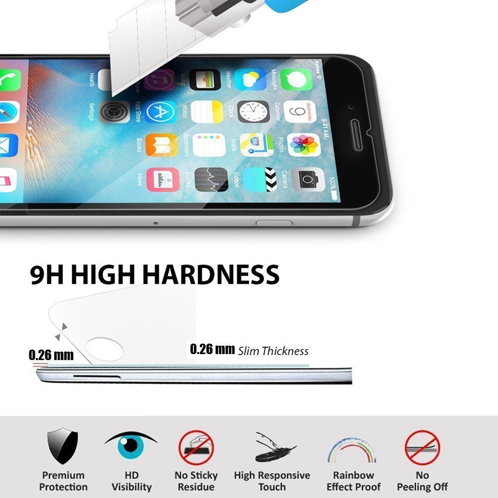 Set 3 kính cường lực bảo vệ toàn màn hình điện thoại 9H HD thích hợp cho iPhone 6S/ 7/ 8 Plus/ XR/ XS Max/ 7