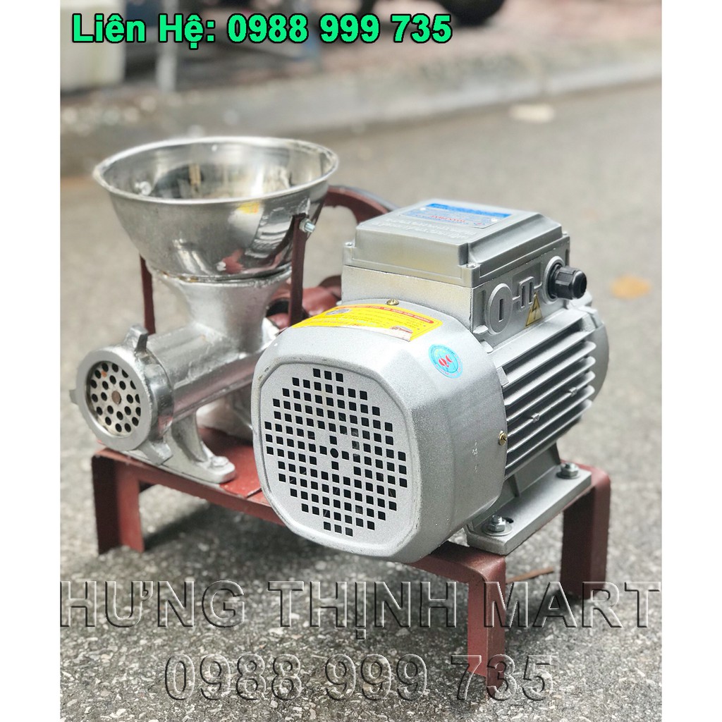 Máy đùn thịt, cua, cá, xương cối 12cm, motor 1,1kw siêu khỏe