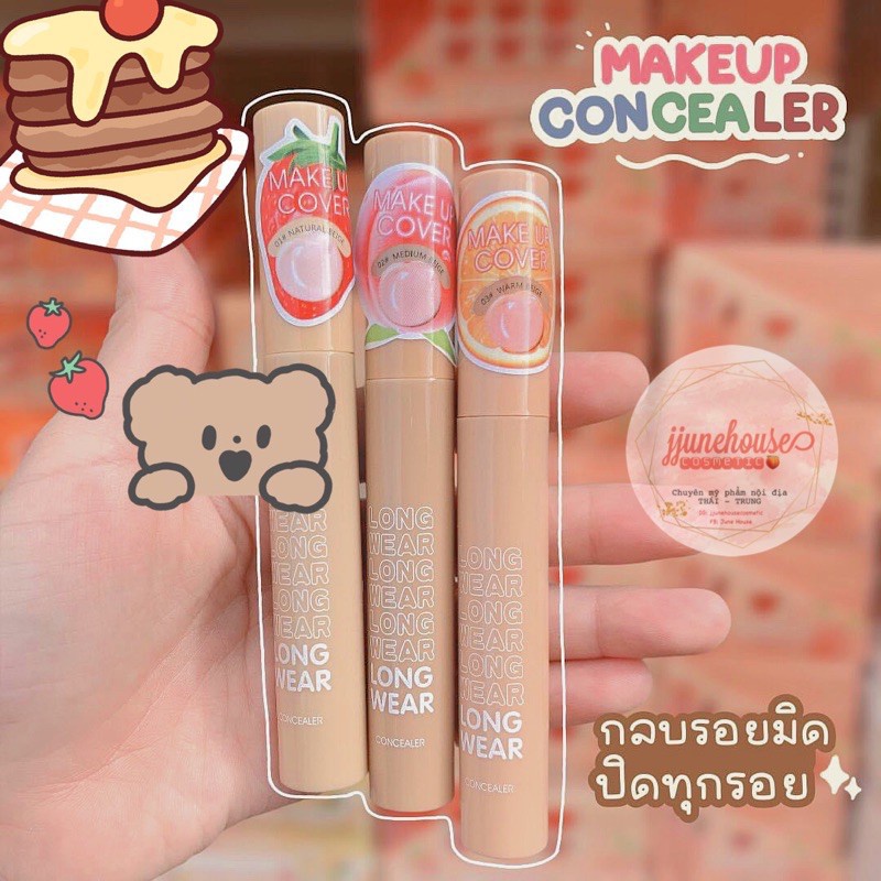 Kem Nền Che Khuyết Điểm KissBeauty Concealer Long Wear Vị Trái Cây