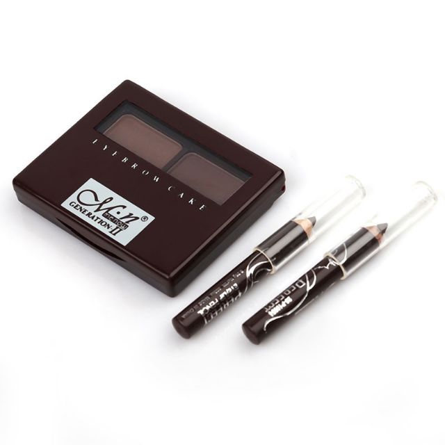 BỘT KẺ MÀY MENOW 2 Ô ( NÂU ĐẬM ) | BigBuy360 - bigbuy360.vn