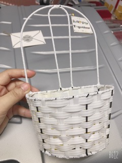 Giỏ mây cắm hoa treo tường decor quán-TâmKemDecor