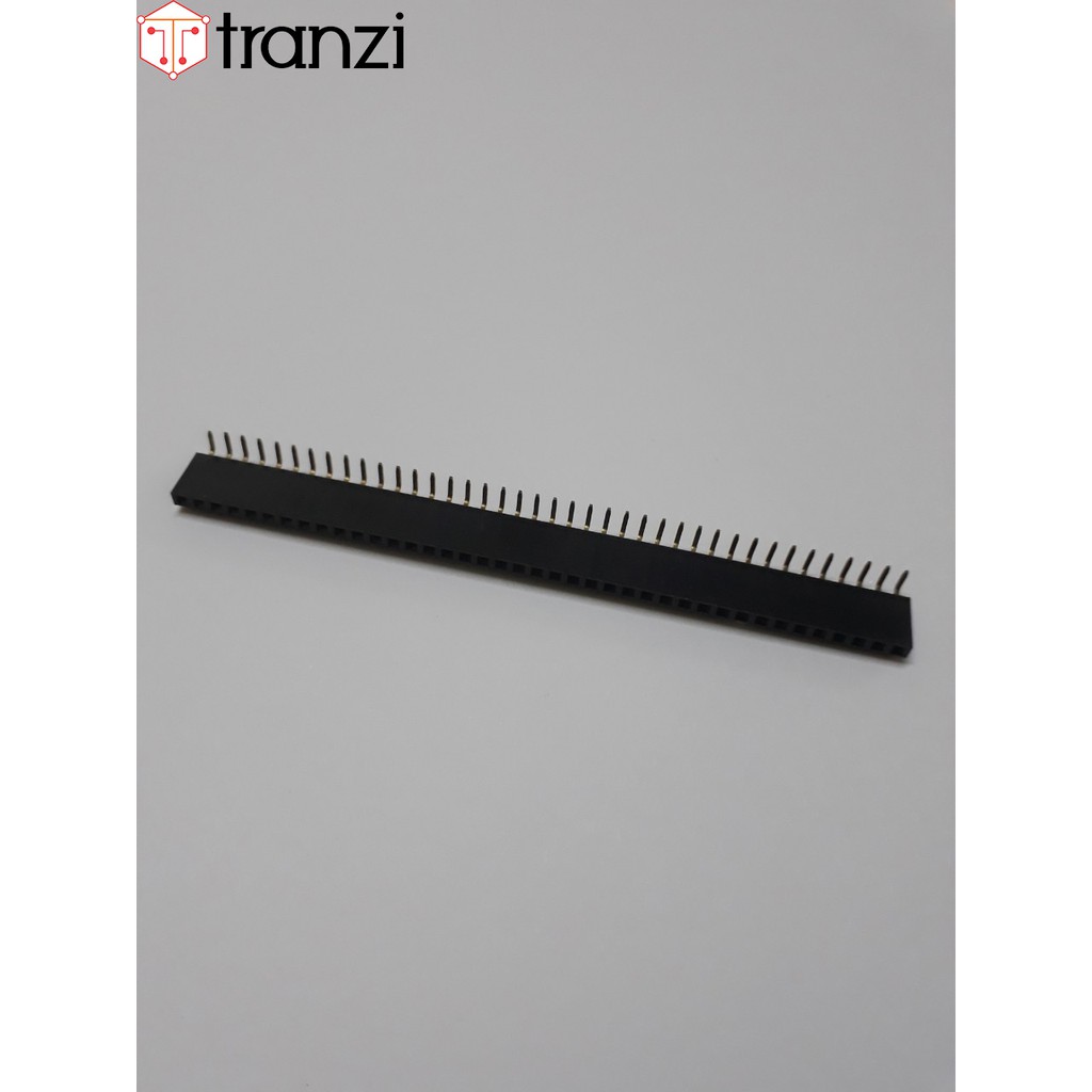 Giăm cắm 2.54mm đơn cái cong 40P 8.5mm đen - túi 10 cái