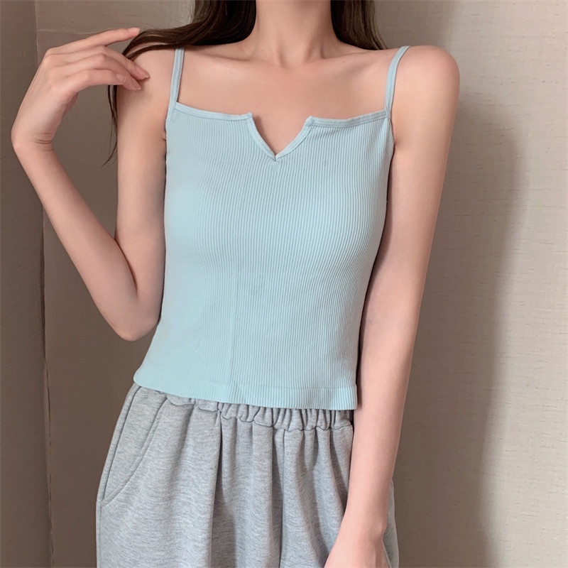 Áo sát nách IELGY có đệm lót ngực nhiều màu cá tính cho nữ