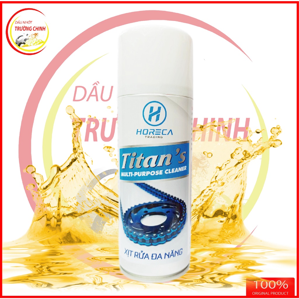 Chai rửa sên, vệ sinh sên Horeca Titan's Chain clean 400ML