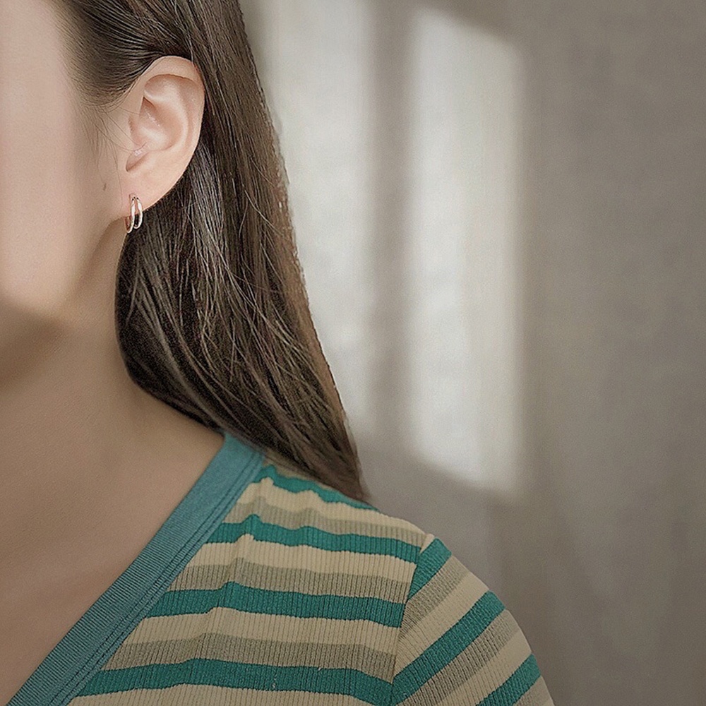 Bông Tai Khắc Họa Tiết Thời Trang Hip hop