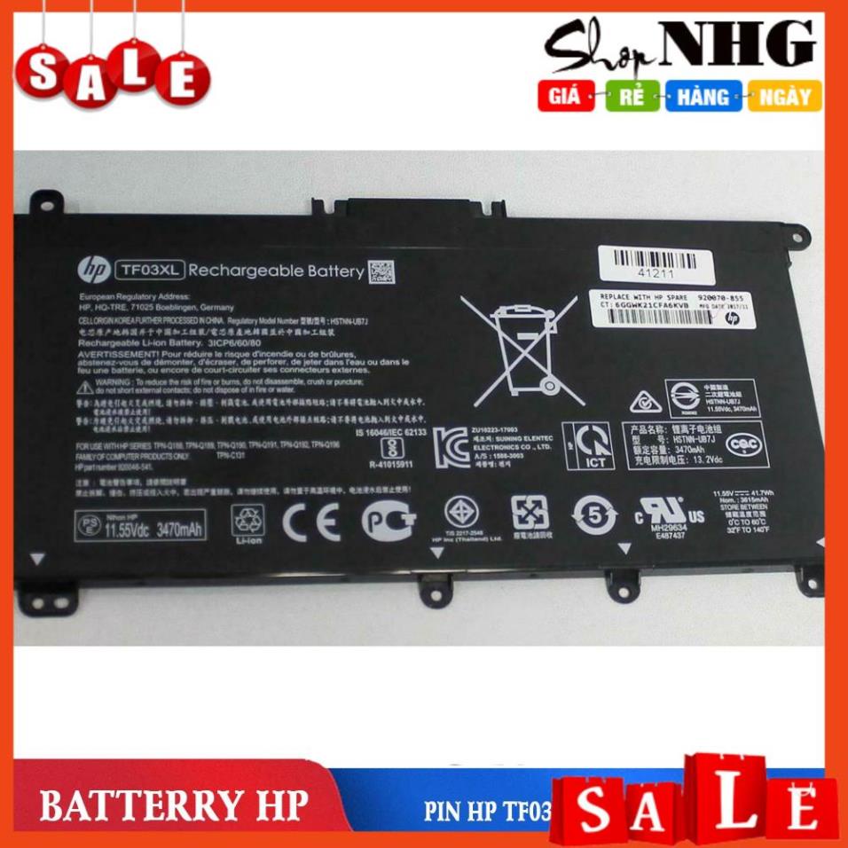 ⚡ PIN HP TF03,TF03XL,15-CC,15-CD,14-BF,17-AR, 14-BP, 14-BK, 15-CC, 15-CD,15-CK