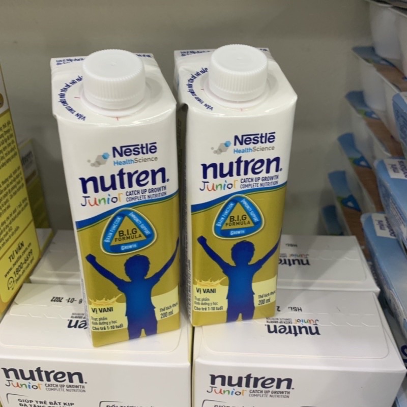 Sữa nước nutren junior vani thùng 24 hộp 200ml