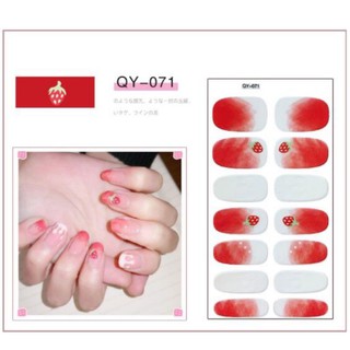 Sticker dán móng (Mẫu màu đỏ)