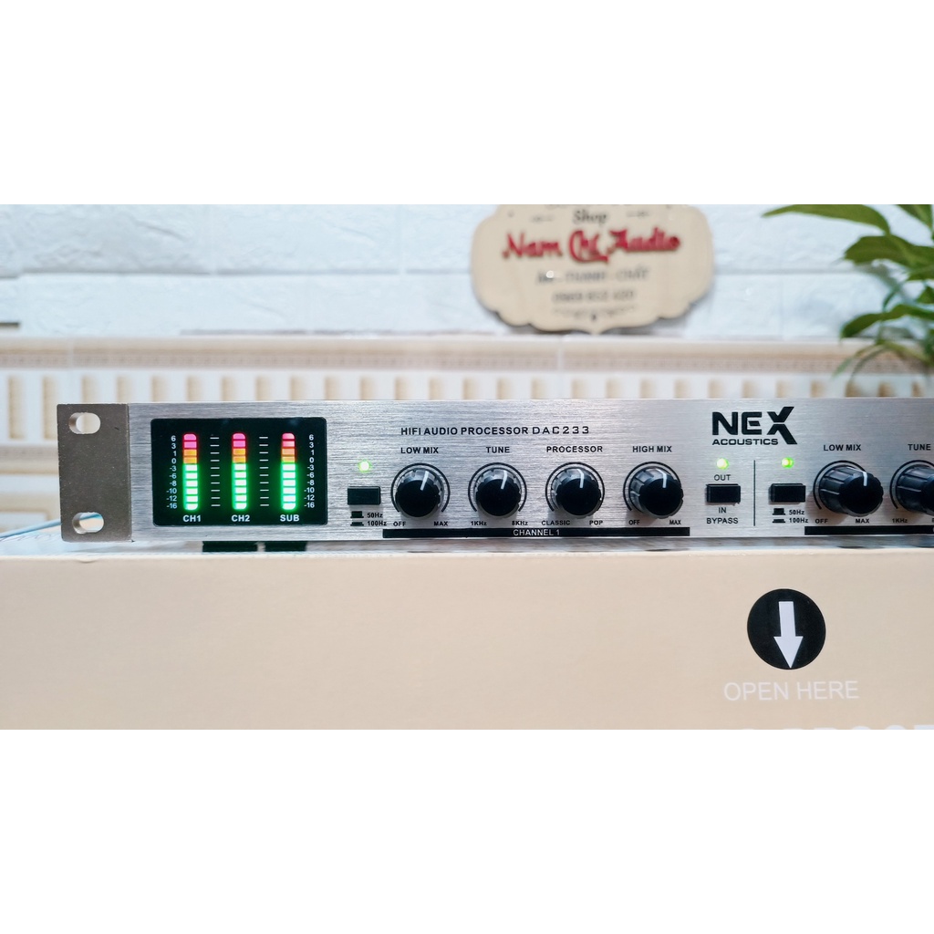 Nâng tiếng Nex Acoustic DAC 233 tích hợp giải mã cổng quang và blutooth