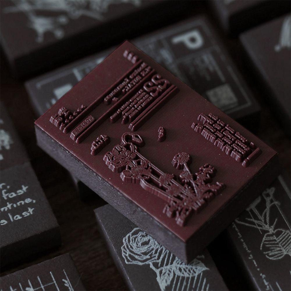 Con Dấu Dập Nổi Hình Vé Máy Bay Trang Trí Nhật Ký DIY