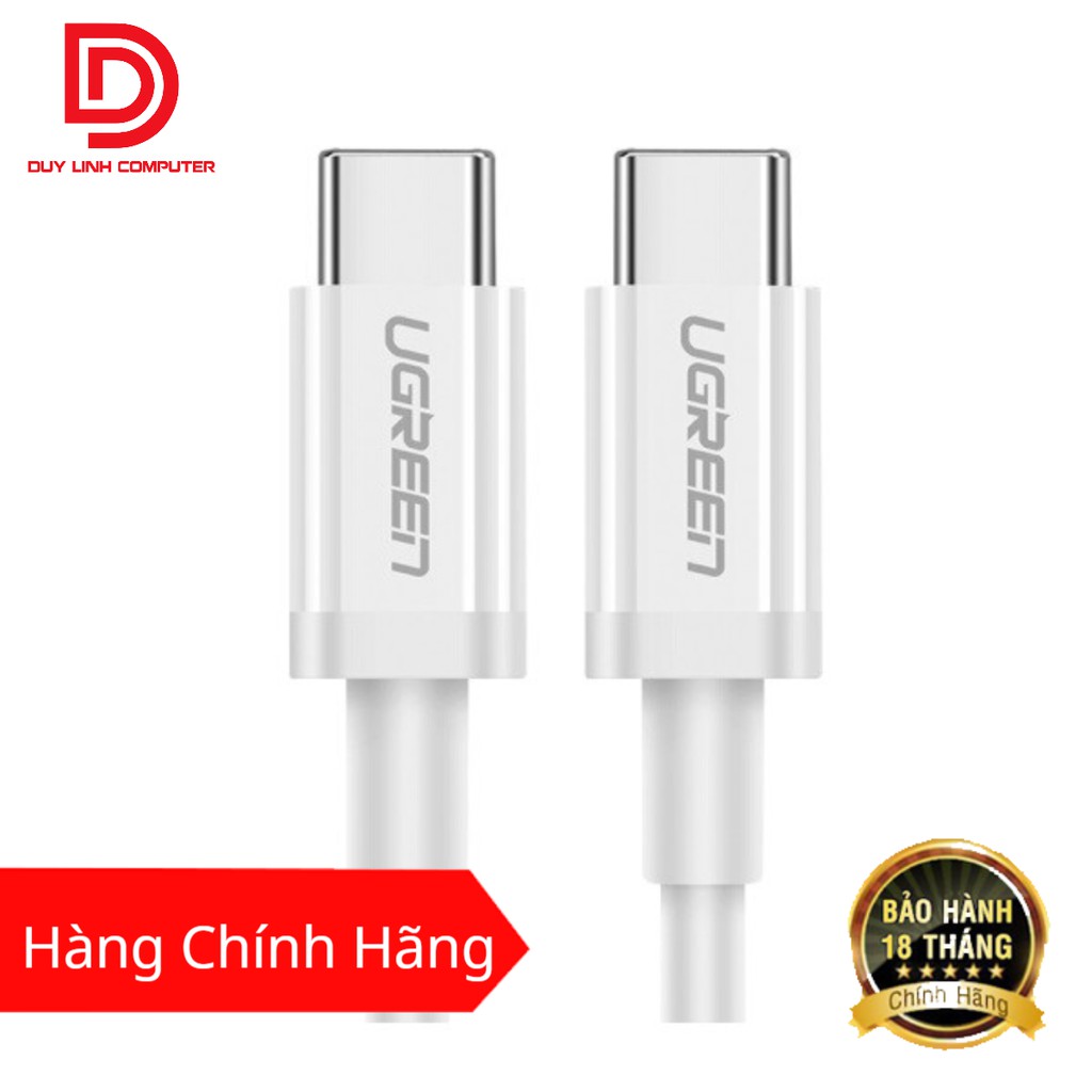 Cáp USB Type C to USB Type C kết nối sạc, truyền dữ liệu Ugreen 60519 dài 1,5m chính hãng