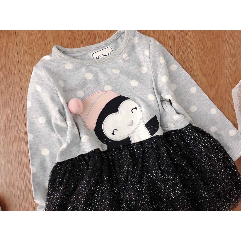 Váy Đầm Cho Bé Malwee Váy Dài Tay Cho Bé