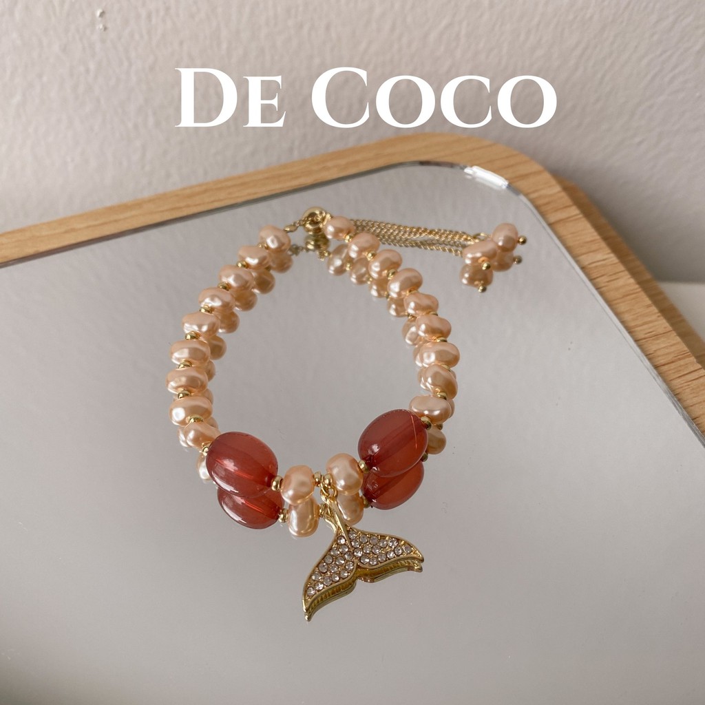 [Mã FAMAYFA giảm 10K đơn 50K] Vòng tay nữ, lắc tay đậu đỏ may mắn De Coco decoco.accessories | BigBuy360 - bigbuy360.vn