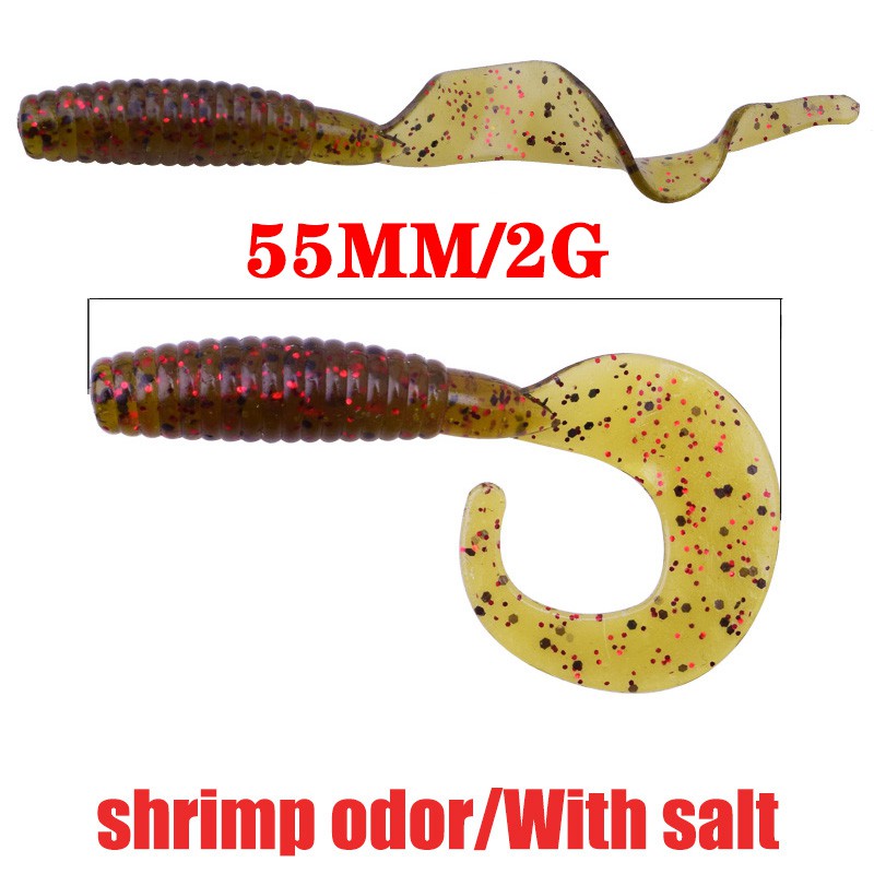10 Mồi Giả Mềm Câu Cá 6cm 1.3g Mồi câu bằng silicon giả