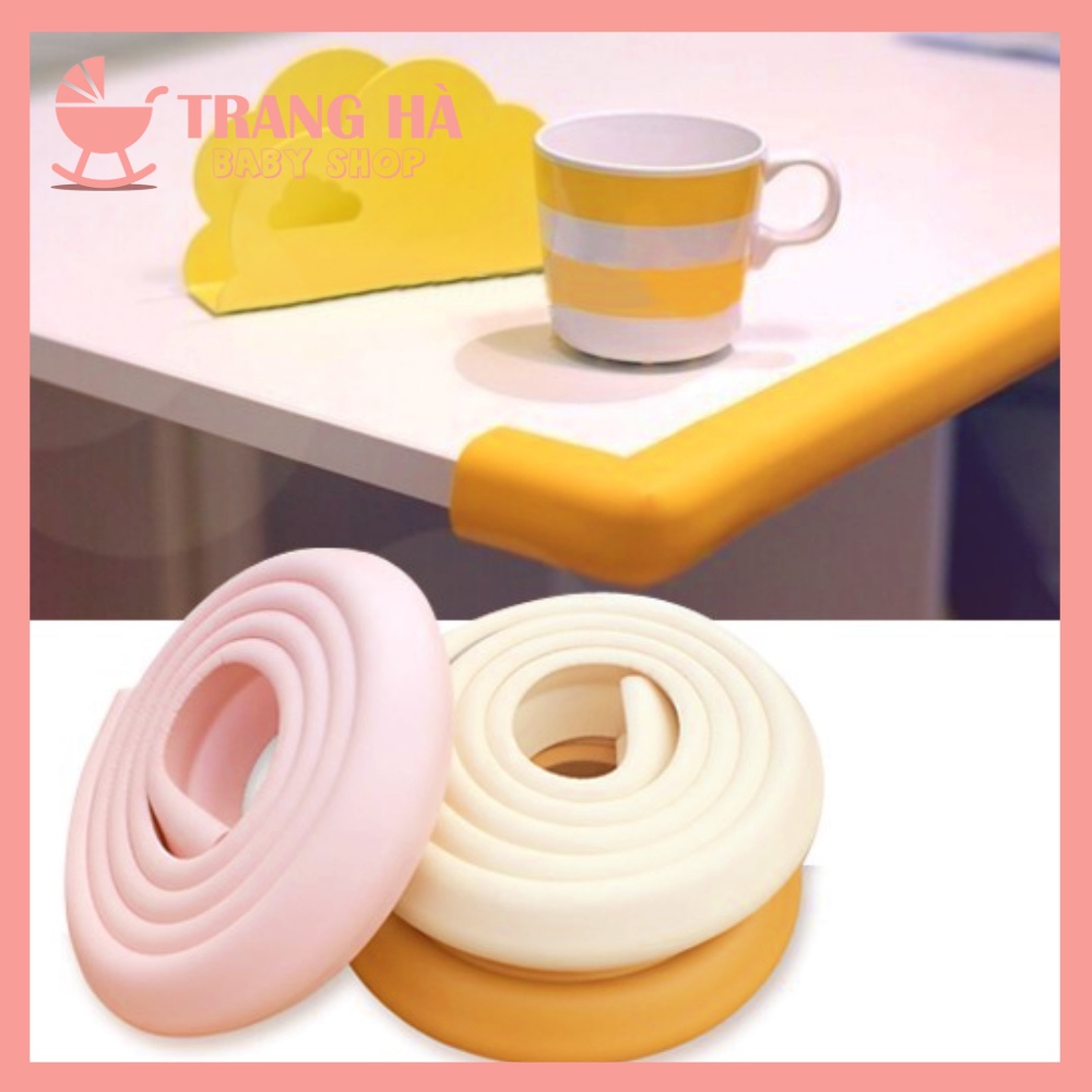 Cuộn Xốp Bọc Cạnh Bàn 2M - Dây Cao Su Che Bịt Cạnh Bàn, Ghế An Toàn Cho Bé
