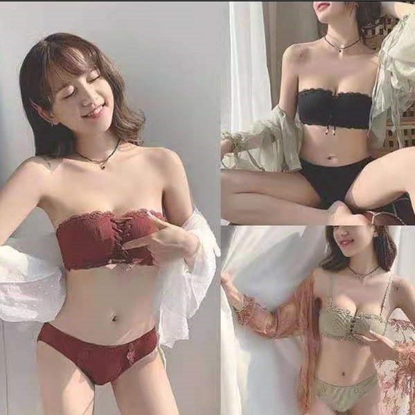 Bộ đồ lót / áo lót thời trang nữ đan dây gợi cảm