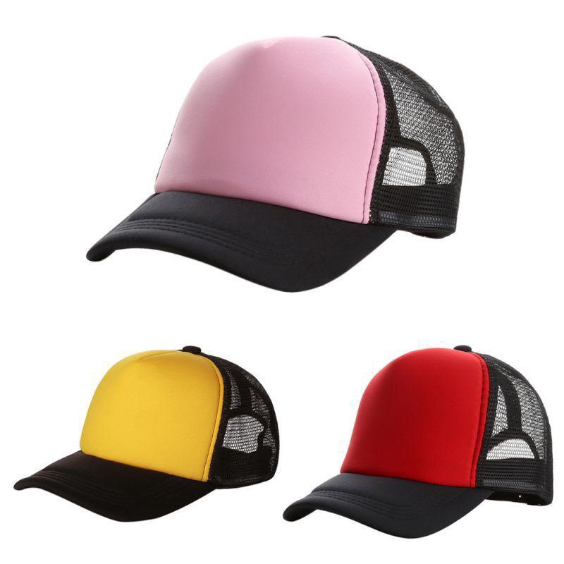 Mũ Lưỡi Trai Phối Lưới Unisex Màu Trơn