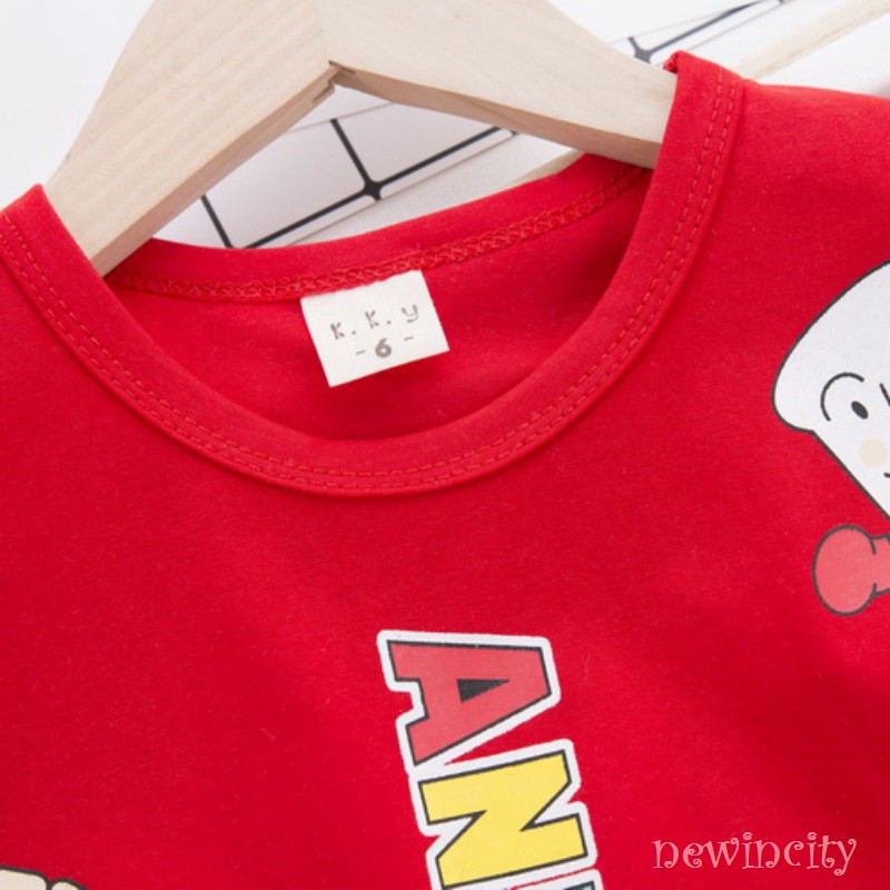 Set Áo Thun Tay Ngắn &amp; Quần Short Cho Bé Trai