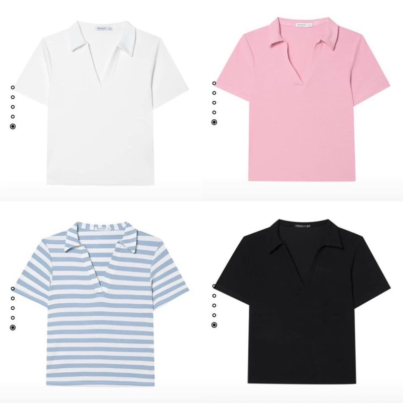 PHÔNG POLO CỔ V STRADIVARIUS ORDER