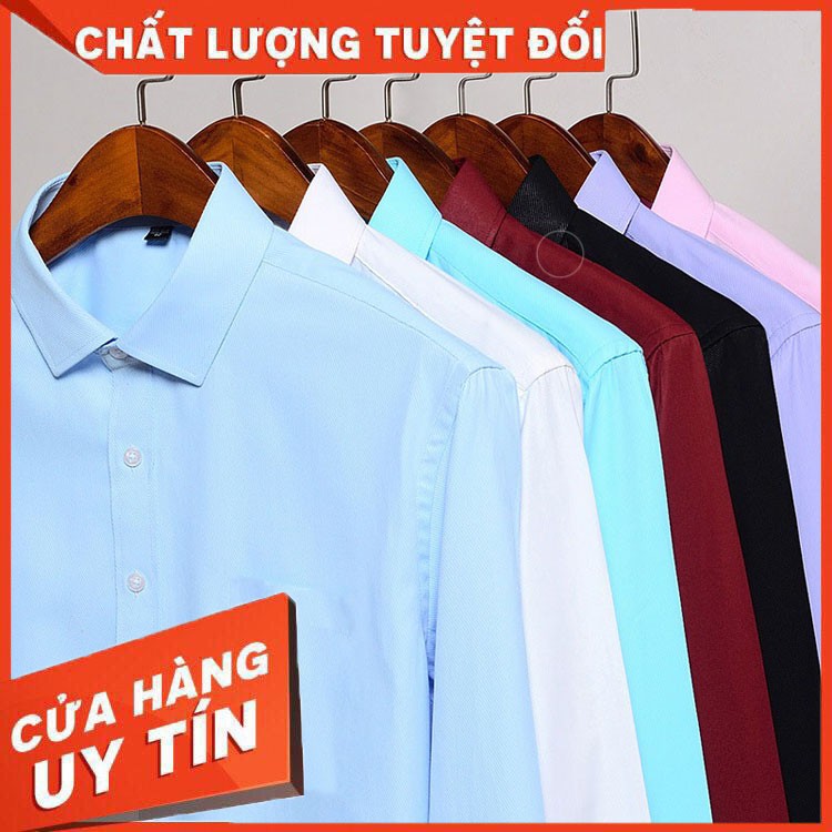 Áo sơ mi nam dài tay, chất liệu cotton pe, với from slimfit đuôi tôm chuẩn đẹp, thiết kế đơn giản cuốn hút