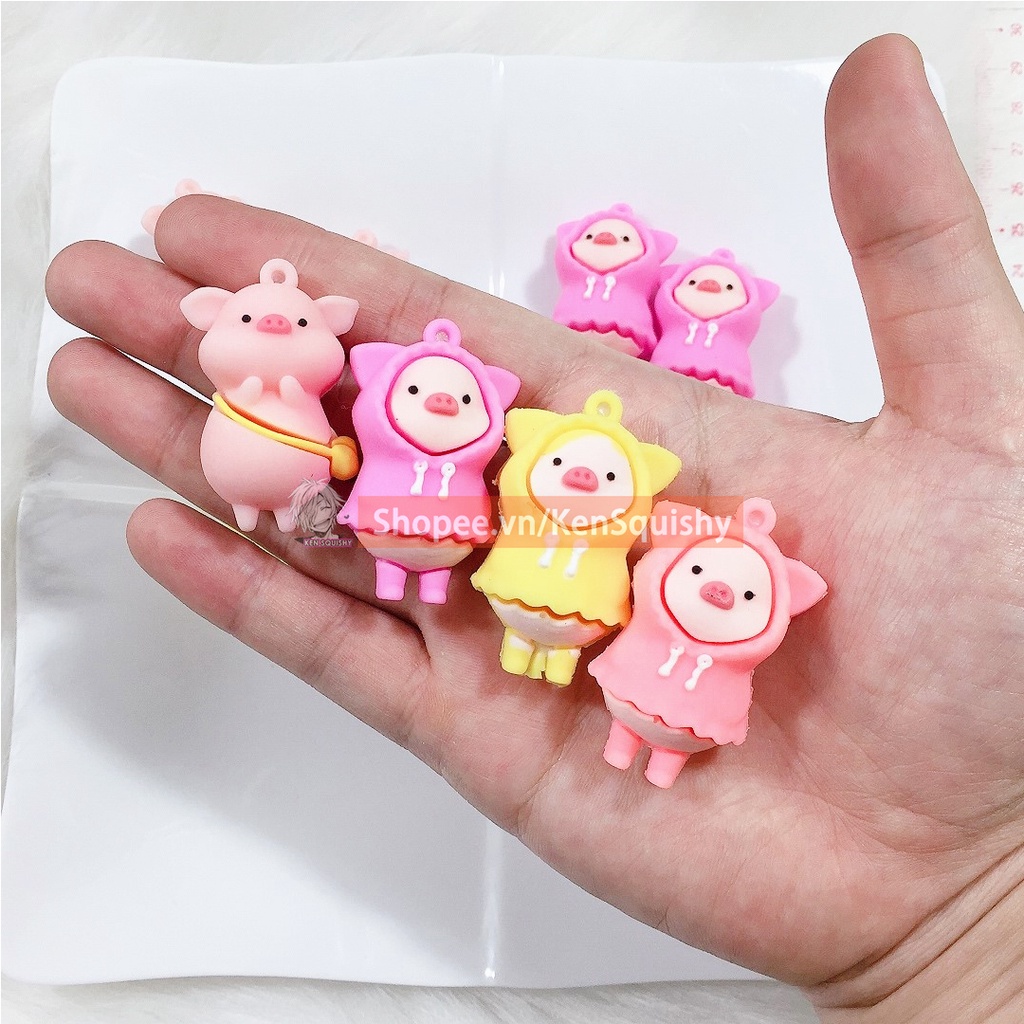 Mô Hình Chú Heo Hồng 3D Trang Trí Ốp Điện Thoại / Mô Hình / Gắn Dép Crocs