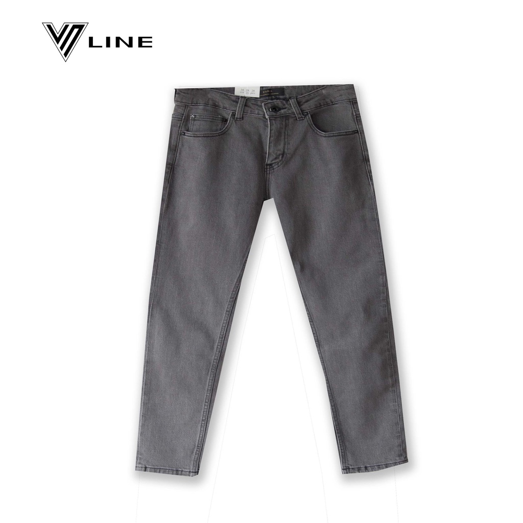 Quần jean nam dáng dài, quần bò trơn cao cấp thời trang VNLINE - QJZRS0107