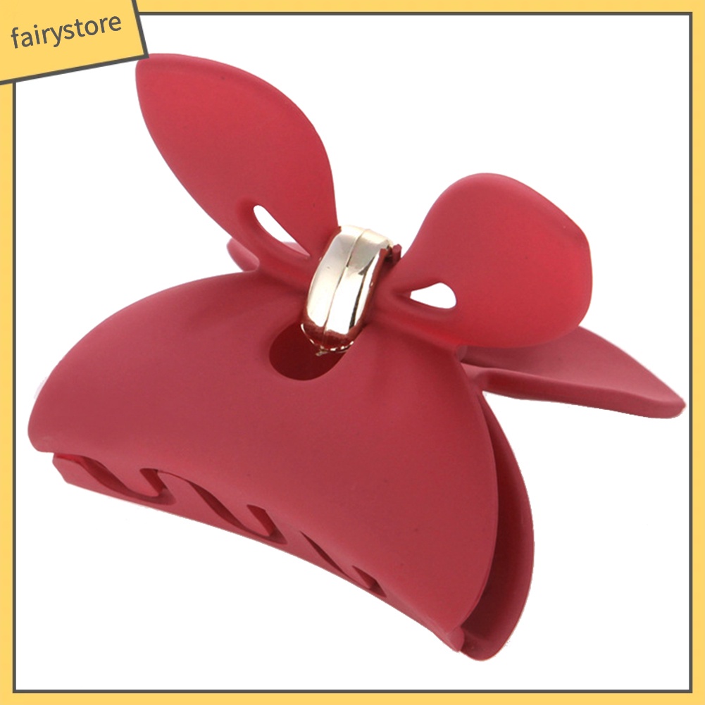 Kẹp tóc nhựa hình hàng cua màu kẹo xinh xắn