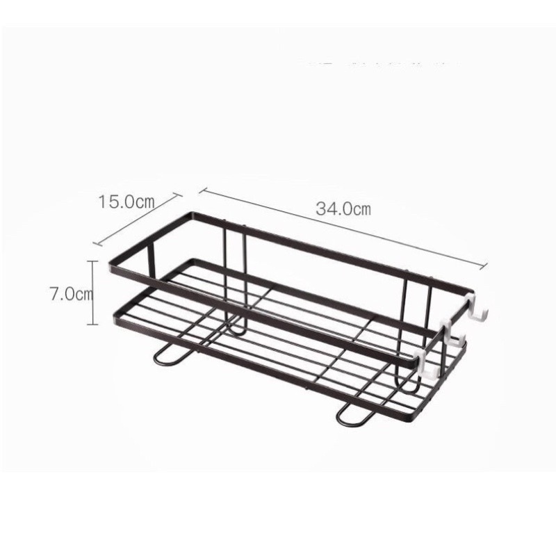 Kệ sắt để đồ sau toilet 1 tầng siêu gòn gàng