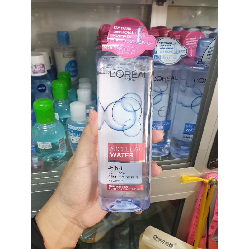 Nước tẩy trang L'Oreal Paris 3-in-1 Micellar Water 400ml