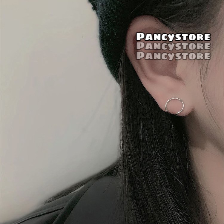 kẹp tai bông tai titan trái tim không cần xỏ lỗ không gỉ unisex cho nam và nữ