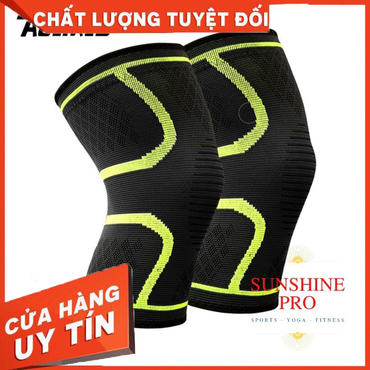 HÀNG CAO CẤP -  Bó gối đàn hồi bảo vệ đầu gối Aolikes AL7718 - Phụ kiện tập gym , chạy bộ, đạp xe , bóng chuyền ,bóng đá