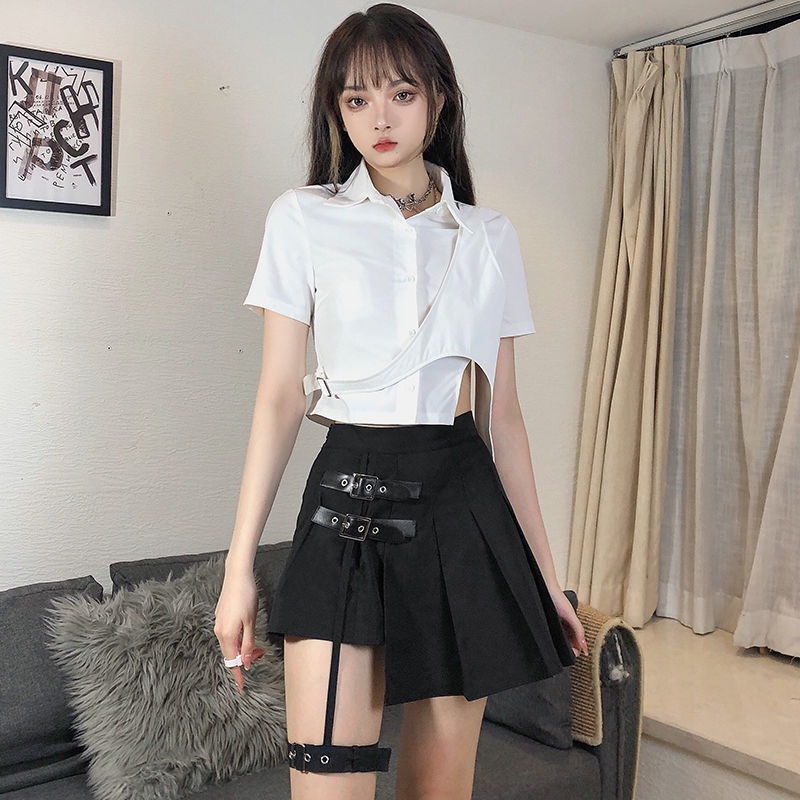 Chân Váy Đen Xếp Ly Thời Trang Quyến Rũ Cho Nữ