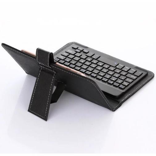 Bao da kiêm bàn phím cho điện thoại - máy tính bảng 4.5 - 8 inch