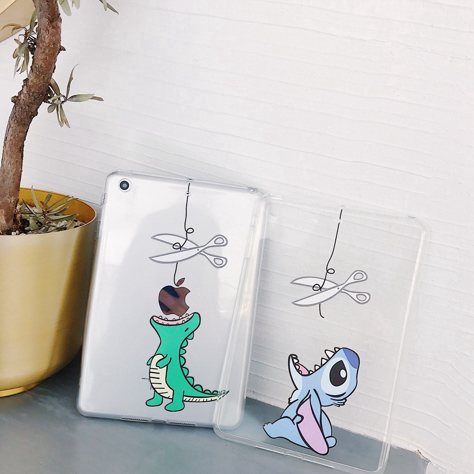 For iPad Air 2 Mini 2 3 4 5 iPad 6 Pro 11 Air3/Pro 10.5 Case Cute Dinosaur Clear Cover | BigBuy360 - bigbuy360.vn