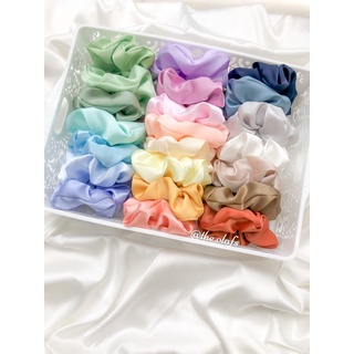 Scrunchies - Dây cột tóc - Dây buộc tóc phi bóng sang chảnh