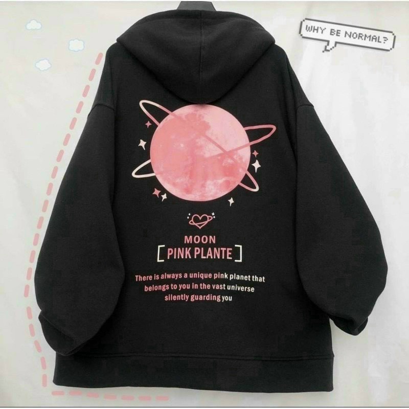 Áo Hoodie có Zip kéo Hình Mặt Trăng Nam Nữ Chất nỉ dày dặn phom Ulzzang Unisex.H02 | BigBuy360 - bigbuy360.vn