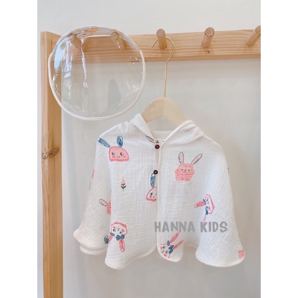 - Chính hãng - Áo choàng xô hàn muslintree kèm kính chống giọt bắn cao cấp, thân thiện cho da bé