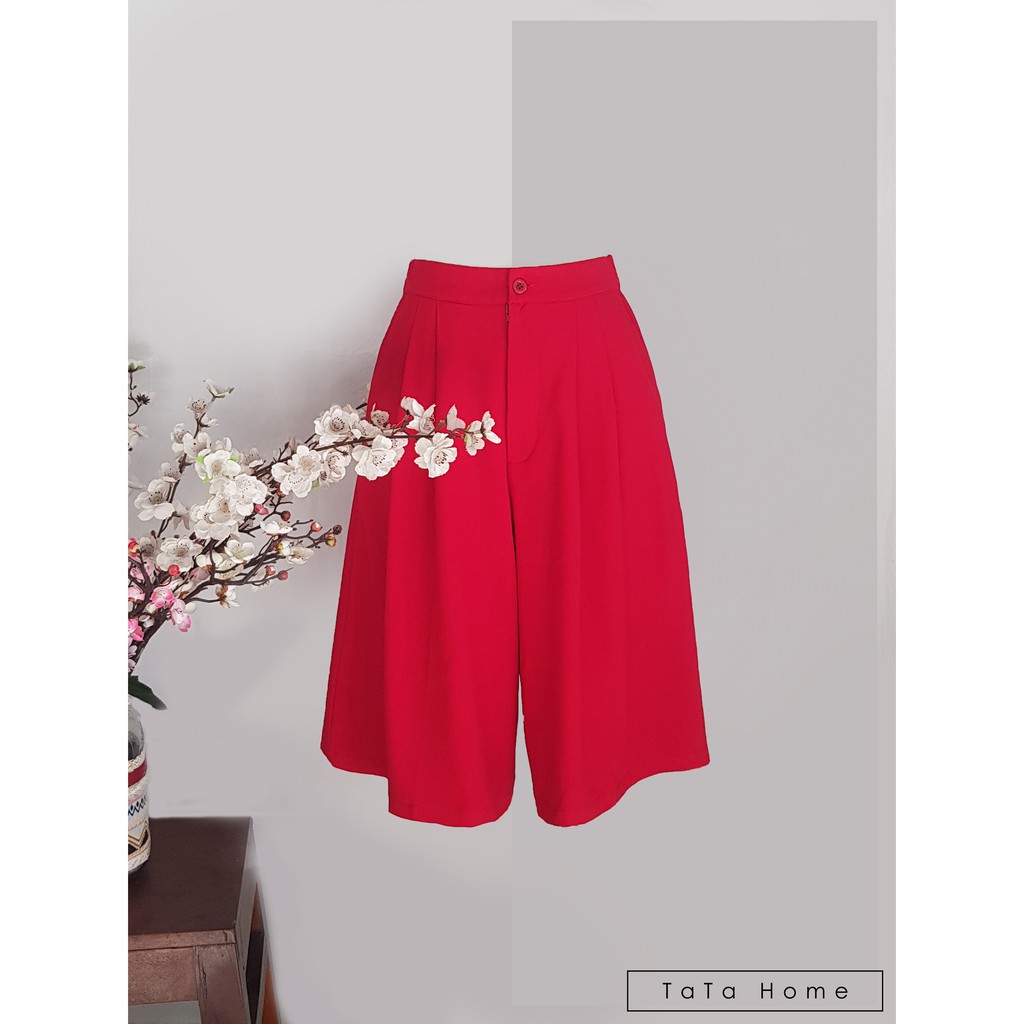 Quần Culottes Tata Home - Quần ống rộng phom lửng