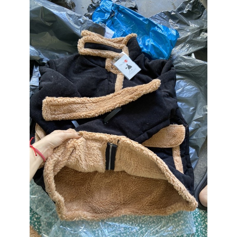 Áo dạ lông cực đẹpkèm ảnh thật